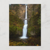Multnomah Herfsten · Oregon Post Kaart