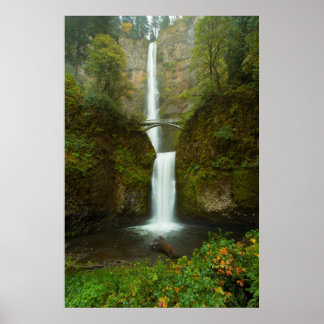 Multnomah Herfsten Waterfall Photo Print