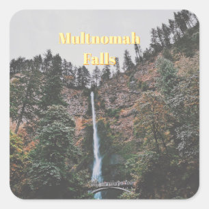 Multnomah-watervallen Vierkante Sticker