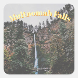 Multnomah-watervallen Vierkante Sticker
