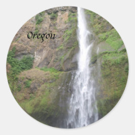 Multomah Herfsten Fotografie Ronde Sticker