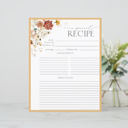 Multomap van gele wilde bloem (Staand voorkant)