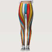 Multy 3D Abstract Leggings (Voorkant)