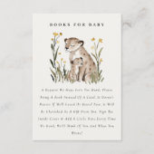 Mum and Baby Tiger Foliage Books For Baby Shower Informatiekaartje (Voorkant)