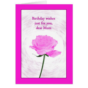 Mum Birthday Beauful Pink Rose