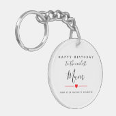 Mum happy two-day to coolste mum sleutelhanger (Voorkant Links)