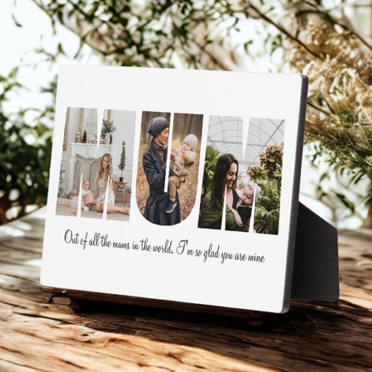 Mum Photo Collage voor Moederdag Fotoplaat