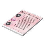 Mum Poem - 50th Birthday Notitieblok (Gedraaid)