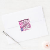 Mum Poem - 65th Birthday Vierkante Sticker (Envelop)