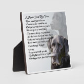 Mum Poem Plaque - Black Labrador Design Fotoplaat (Voorkant)
