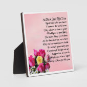 Mum Poem Plaque - Ontwerp van Rozen Fotoplaat (Voorkant)