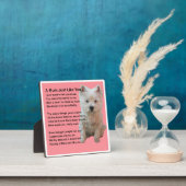 Mum Poem Plaque - West Highland Terrier Design Fotoplaat (Insitu)