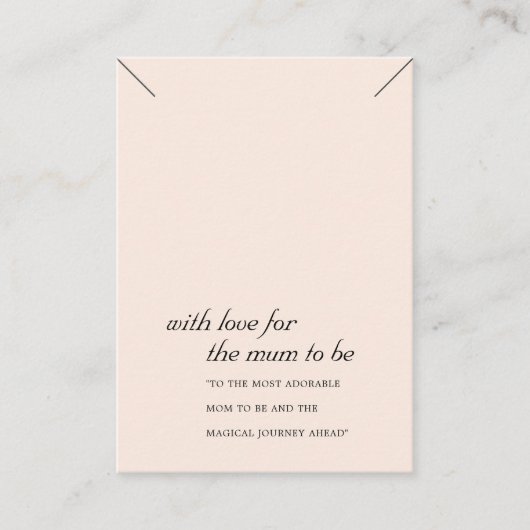 MUM ROSE BLANCHE À RECEVOIR CARTE D'AFFICHAGE EN L (Devant)