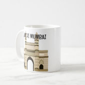 Mumbai Gateway of India Reizen Koffiemok (Voorkant links)