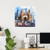 Mumbai in India Poster (Thuiskantoor)