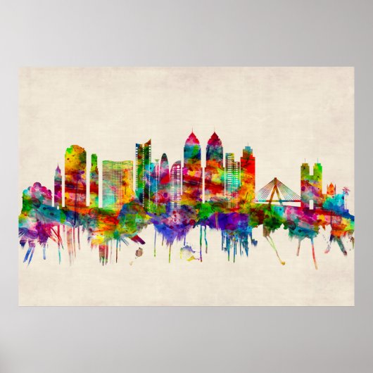 Mumbai India Skyline Poster (Voorkant)