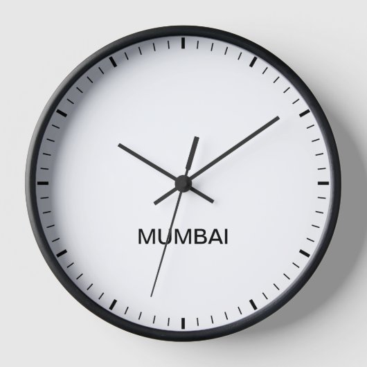 Mumbai India Time Zone Newsroom Clock (Voorkant)