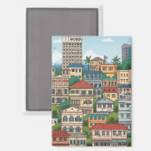 Mumbai India Travel Magneet (Voorkant / Achterkant)