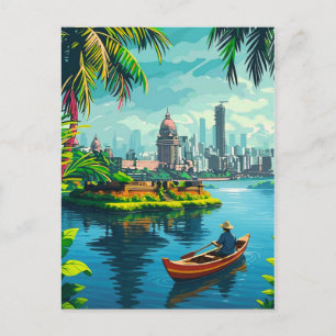 Mumbai India wandkunst - India, Mumbai poster, Mum Aankondigingskaart