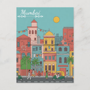 Mumbai Travel Souvenir Briefkaart