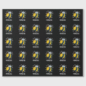 Mumble bee Funny Insect Pun Dark BG Cadeaupapier (Vlak)