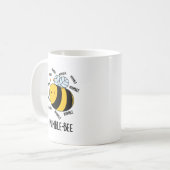 Mumble bee Funny Insect Pun Koffiemok (Voorkant links)