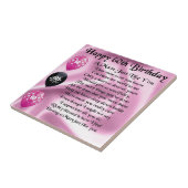 Mumgedicht - 60e verjaardag tegeltje (Zijkant)