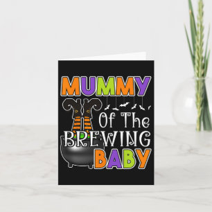 Mummie van Brouwende Baby Halloween Kostuum Kaart