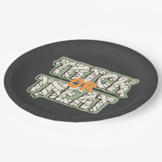 Mummie Wrap “Trick Or Treat” Papieren Feestborden Bordje