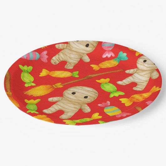 Mummies en Snoep, door Natasha Us Papieren Bordje (Gekanteld)