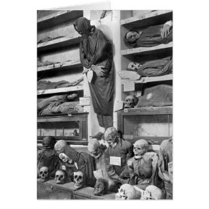 Mummies in de catacomb Palermo, Italië