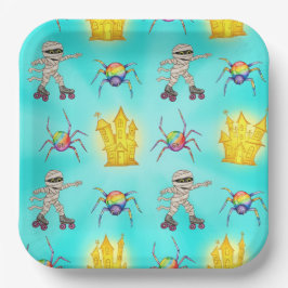 Mummies op Roller Schaatsen, door Natasha Us Papieren Bordje