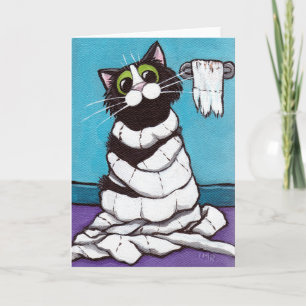 Mummified Cat Card Kaart