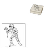 Mummy 2 illustratie, kunststempel 	rubberstempel (Gestempeld)