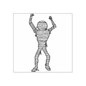 Mummy 3 illustratie, kunststempel 	rubberstempel (Afrduk)