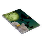 Mummy, Bat & Moon Halloween Notitieboek (Rechterzijde)