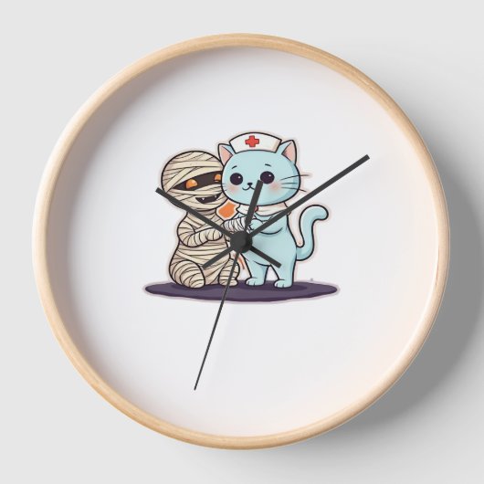 Mummy Boo-Boo Nurse Cat to the Rescue! Klassieke T (Voorkant)