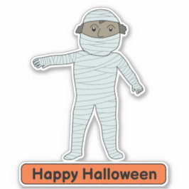 mummy costume kind Sticker