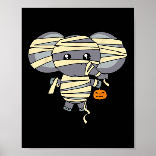 Mummy ellephant Trick of Treme Costume Cute Hall Poster