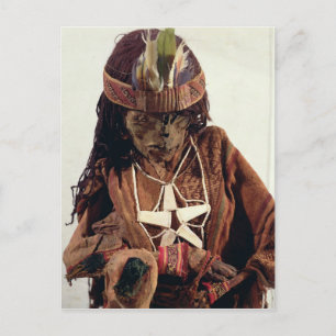 Mummy, geadormeerd met beenjuwelen, c.200 BC Briefkaart