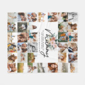 Mummy Gift Multi Foto Mooie Bloemen Fleece Deken (Voorkant (Horizontaal))