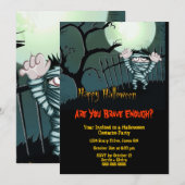 Mummy Halloween Costume Party Kaart (Voorkant / Achterkant)