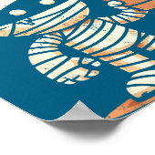 Mummy Halloween I Need Coffee Funny Sarcastic Caff Poster (Hoek)