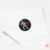 Mummy Halloween Wrap Ronde Sticker (Envelop)