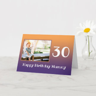 Mummy Happy Birthday Year Photo Template van Kinde Kaart