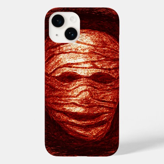 Mummy Head Scratch iPhone Case (Achterkant)