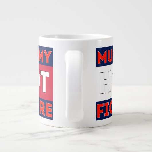 Mummy Hot Figuur Extra Grote Beker (Achterkant)