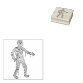 Mummy illustration art stamp 	rubberstempel (Gestempeld)