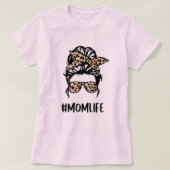 Mummy leopard t-shirt to wear with your children (Design devant)