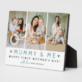 'Mummy & Me' 1e Moederdag 3 x Fotocollage Fotoplaat (Zijkant)